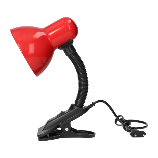 LATSA, desk lamp with a clip, 10W, E27, steel + plastic, red LATSA, desk lamp with a clip, 10W, E27, steel + plastic, red